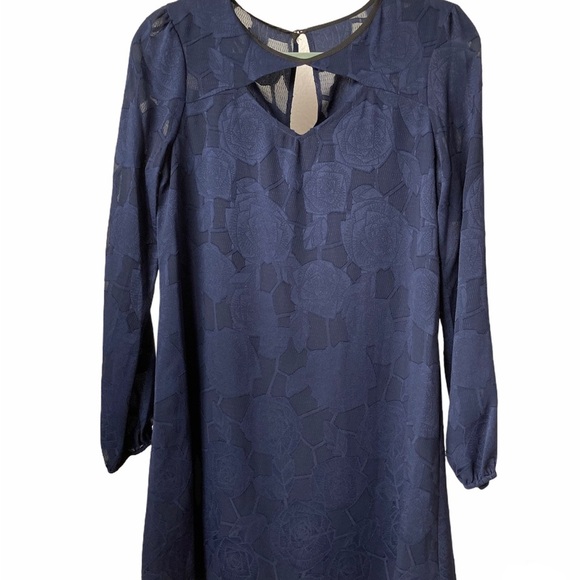 BCBG Blue Long Sleeves Dress Brand New XSmall-Small BNWT - Picture 3 of 8